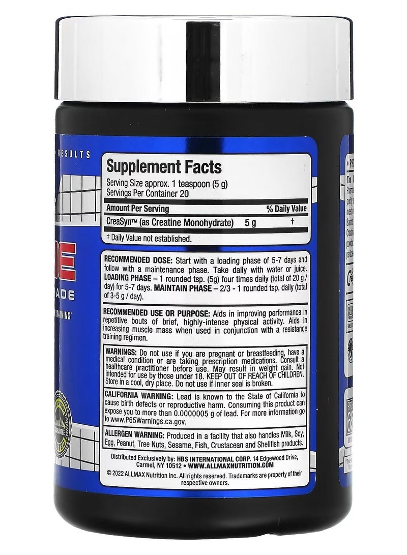 أول ماكس كرياتين مونوهيدرات ميكرونيزيد - امتصاص محسّن وأداء متفوق - بدون نكهة - 100 جرام - Image 3